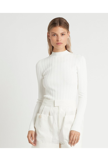 CELLE LONG SLEEVE TOP (IVORY)