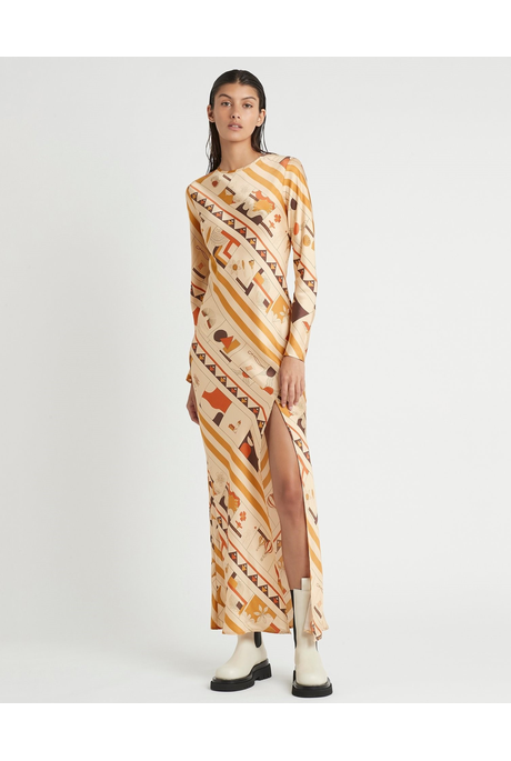 SOLEIL LONG SLEEVE DRESS (SOLEIL PRINT)