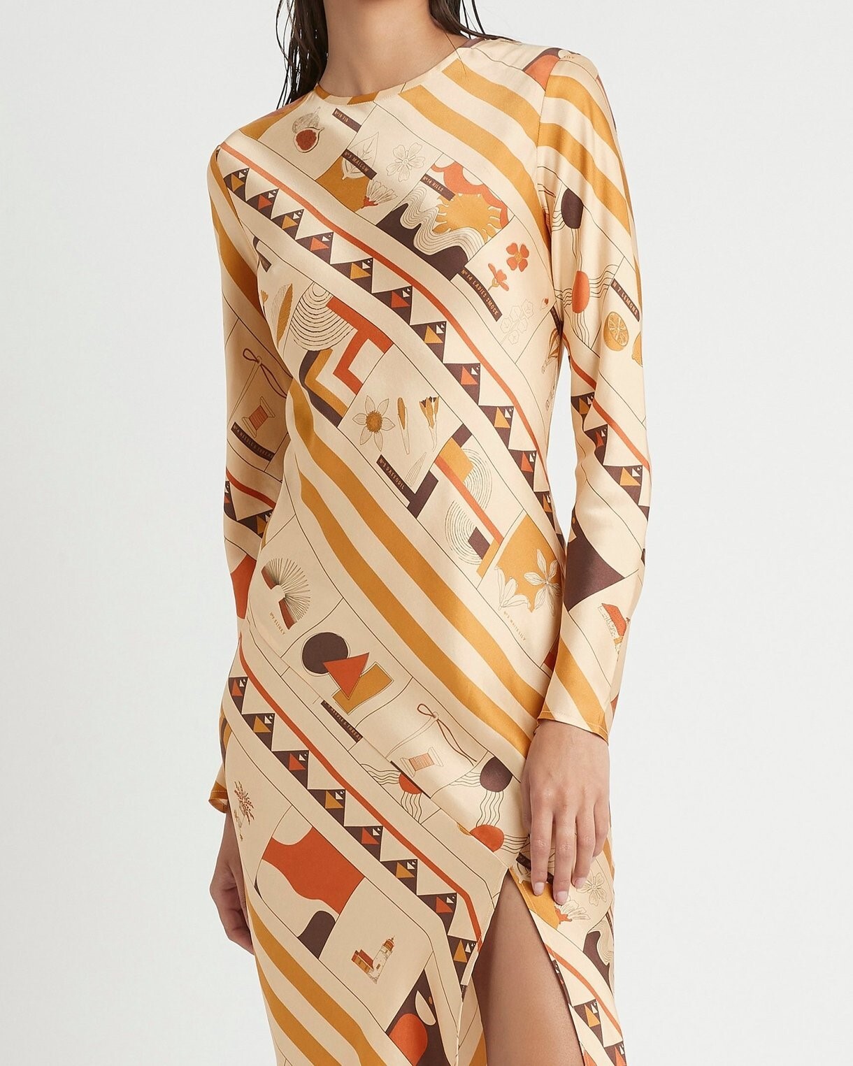 SOLEIL LONG SLEEVE DRESS (SOLEIL PRINT)- SIR AUTUMN WINTER 21 Boxing ...