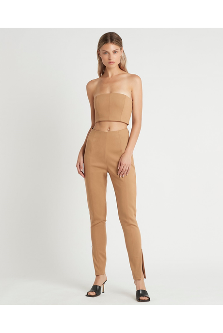 ANDRE ZIP PANT (CAMEL)