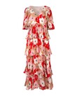 TIER I GO AGAIN DRESS (PINK/RED FLORAL)