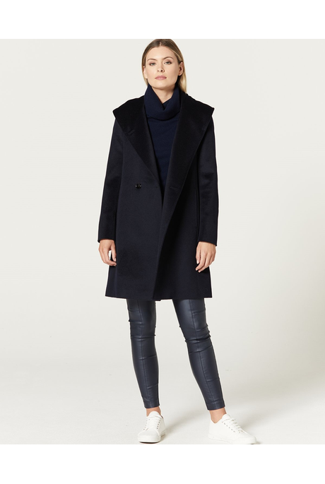 PRESTON WOOL COAT (NAVY)