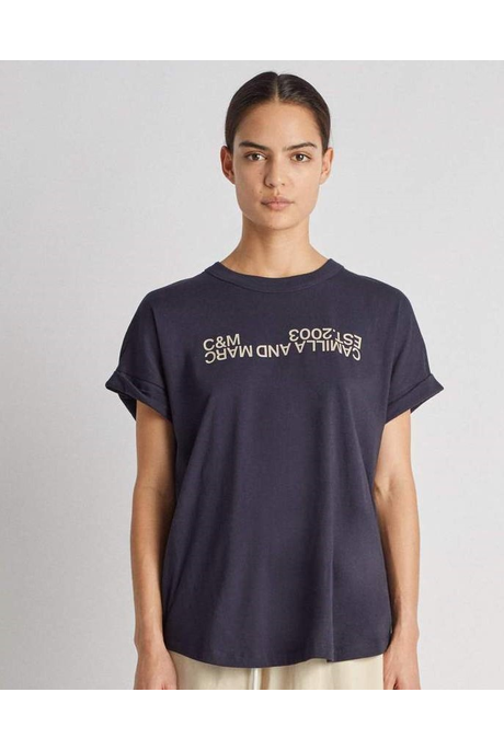 HUNTINGTON 2.0 TEE (FRENCH NAVY/STONE)