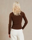 FREYA CREW NECK KNIT TOP (CHOCOLATE)