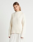 MATTI CABLE SWEATER (IVORY)