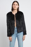 ELLE FUR JACKET (BLACK)