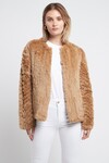 NINA FUR JACKET (TAN)