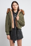 MICKEY BOMBER JACKET (KHAKI/CAMEL)