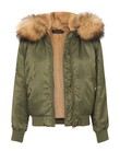 MICKEY BOMBER JACKET (KHAKI/CAMEL)