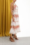 MAE TIERED FRILL LONG DRESS (iVORY FLORAL)