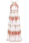 MAE TIERED FRILL LONG DRESS (iVORY FLORAL)