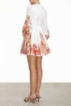 MAE MINI DRESS (IVORY FLORAL)