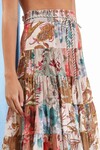 CASSIA PATCH MIDI SKIRT (PATCHWORK FLORAL)