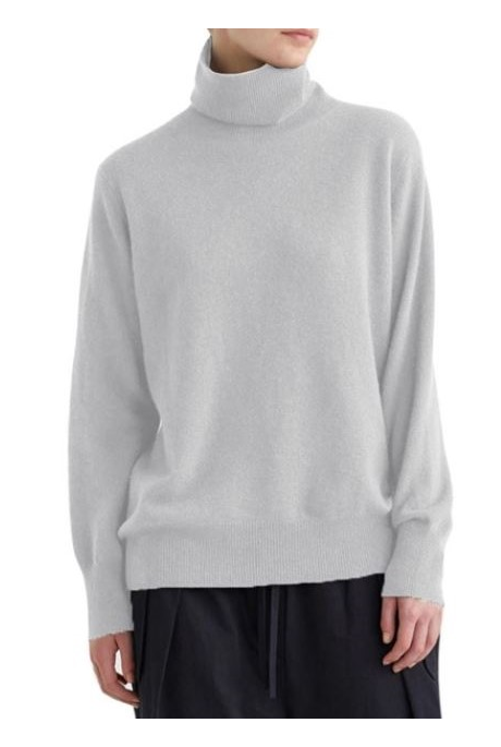 SERGE TURTLE NECK CASHMERE JUMPER (NIL GREY)