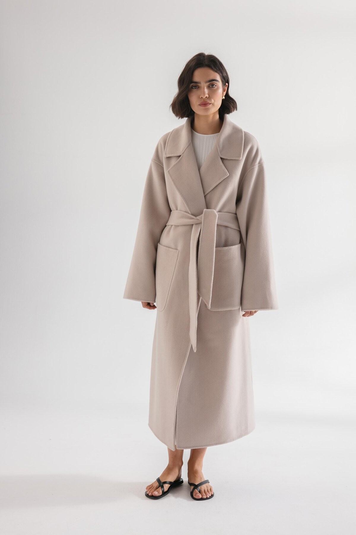 THE CAMILLA COAT (STONE)- FRIENDS WITH FRANK. WINTER 21 Boxing Day Sale