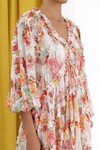 MAE FRILL BILLOW DRESS (IVORY FLORAL)