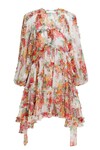 MAE FRILL BILLOW DRESS (IVORY FLORAL)