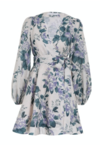 CASSIA WRAP SHORT DRESS (HYDRANGEA FLORAL)