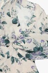 CASSIA WRAP SHORT DRESS (HYDRANGEA FLORAL)