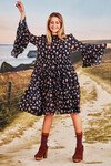 DRESSED TO FRILL DRESS (NAVY)