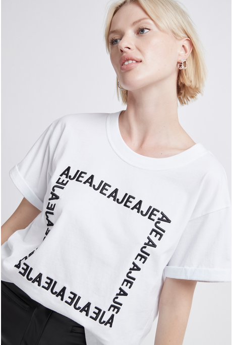 ACE TEE (WHITE/BLACK)- AJE. WINTER 21 Boxing Day Sale