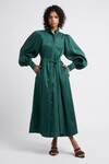 GENTLE SHIRT DRESS (EMERALD)