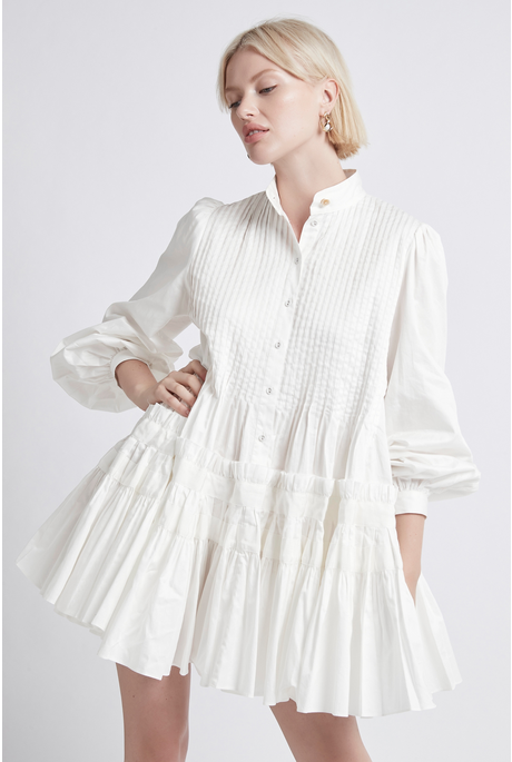 RUN FREE SMOCK DRESS (IVORY)