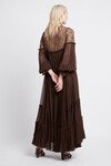 VEIL SMOCK LACE DRESS (CHOCOLATE)