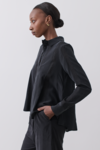 CHRISTINE SILK SHIRT (SANDWASH BLACK)