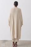 IMOGEN WOOL COTTON KNIT CARDIGAN (OATMEAL MARLE)