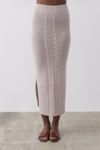 REBECCA KNIT MIDI SKIRT (MARBLE MARLE)