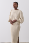 HADLEY WOOL COTTON KNIT (OATMEAL MARLE)