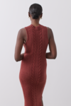 REBECCA COTTON KNIT MIDI DRESS (EARTH MARLE)