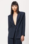 THE MIDNIGHT SKT BLAZER (NAVY PINSTRIPE)