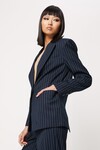 THE MIDNIGHT SKT BLAZER (NAVY PINSTRIPE)