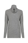 PURE CASHMERE COWL JUMPER (GREY MARLE)