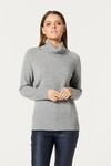 PURE CASHMERE COWL JUMPER (GREY MARLE)