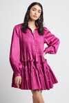 RUN FREE SMOCK DRESS (FUCHSIA)