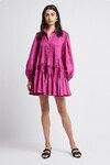 RUN FREE SMOCK DRESS (FUCHSIA)