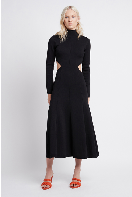 ANIKA CUT OUT DRESS (BLACK)