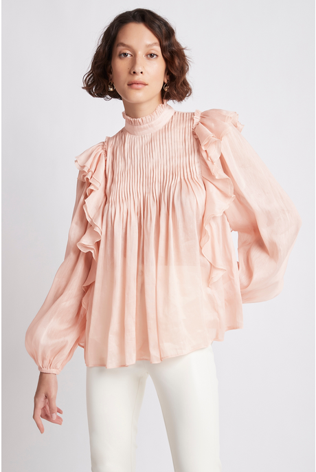 SAHARA BLOUSE (BLUSH)