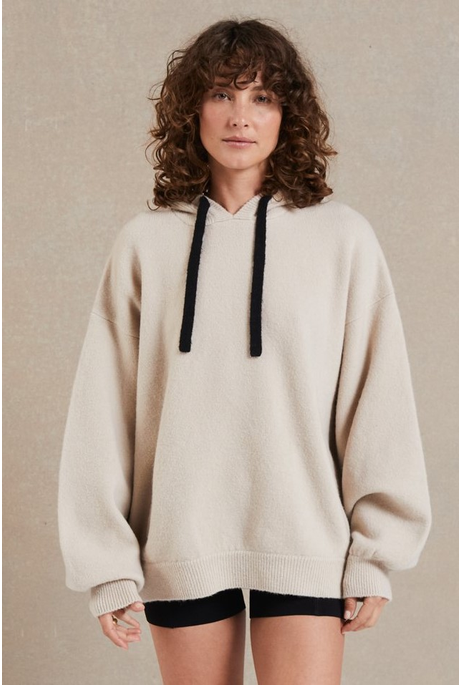 BEA KNIT HOODIE (FAWN)