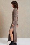 RIVIERA LONG SLEEVE MIDI DRESS (SILT)