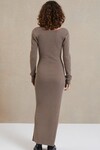 RIVIERA LONG SLEEVE MIDI DRESS (SILT)