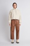 MILES CROPPED SHEARLING TOP (CREAM)