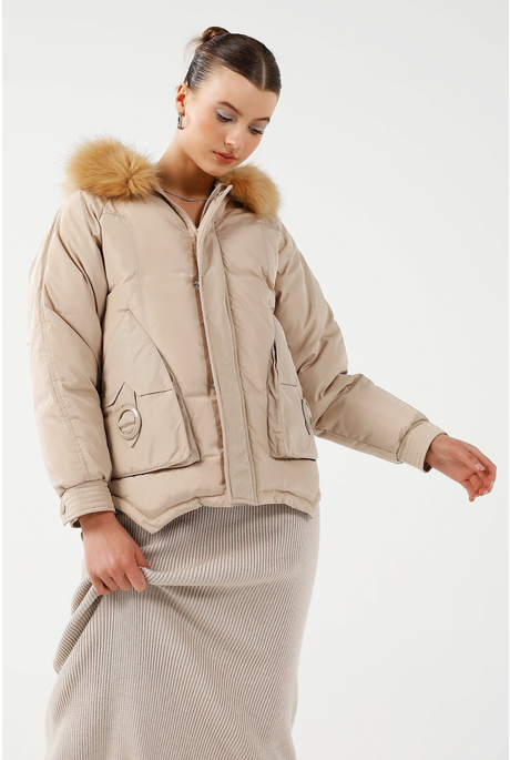 GEMINI PUFFER JACKET (LATTE)