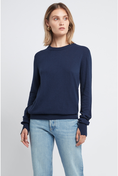 AERIN CASHMERE SWEATER (NAVY)