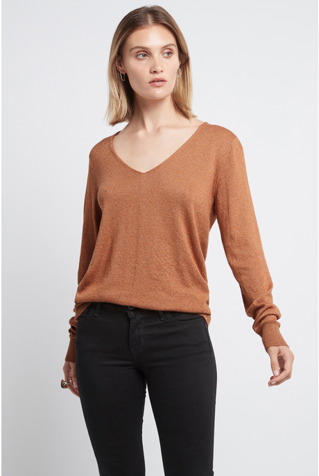 AVALON SWEATER (COPPER METALLIC)