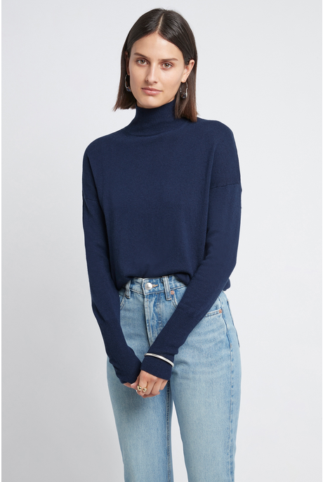 DILLON CASHMERE SWEATER (NAVY)