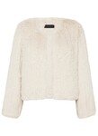 ELLE FUR JACKET (CHALK)